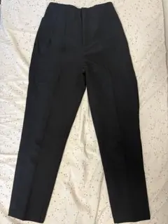 coca 裏起毛 テーパードパンツ 黒 Lサイズ