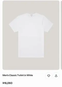 SUNSPEL クラシック Tシャツ ホワイト 新品のサムネイル