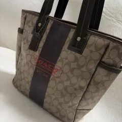 COACH コーチ　PVC シグネチャー　トートバッグ　ヘリテージ　70074
