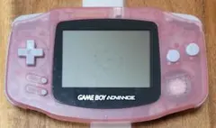 【稼働品】ゲームボーイアドバンス クリアピンク 本体