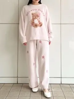 ジェラートピケ　GOODNIGHTBEAR ルームウェア　セット
