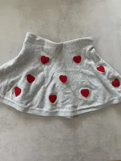 H&M グレー ハート柄スカート