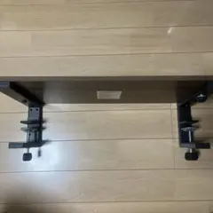 モニター台 机上台クランプ式 木目 ダークブラウンのサムネイル