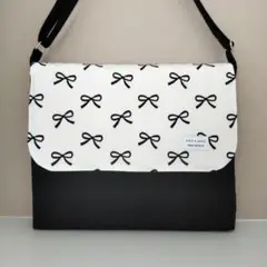 図書袋 韓国風リボン ハンドメイド 図書バッグ ショルダー