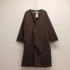 【新品・タグ付き】BlueStrive ロングコート ガウンコート M 茶 秋冬