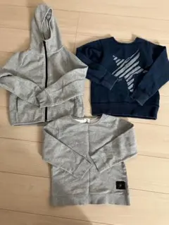 トレーナーパーカーセット　男の子　120 まとめ売り　秋　冬