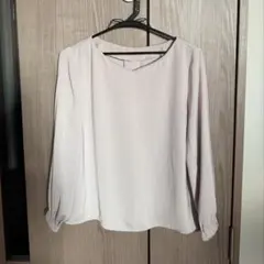 NATURAL BEAUTY BASIC Vネック長袖ブラウス