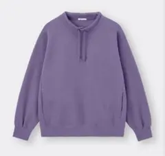 【GU】ヘビーウェイトスウェットスタンドカラープルオーバー