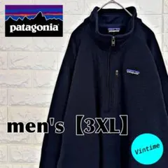 y84【patagonia】ハーフジップベターセーター【メンズ3XL】ネイビー