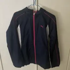 Puma フード付きネイビージャケット レディース