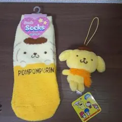 ⚫ポムポムプリンセット　マスコット、靴下