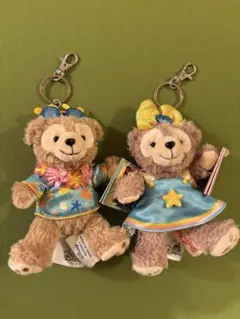 【上海ディズニーランド】ダッフィー&シェリーメイぬいぐるみキーホールダーセット
