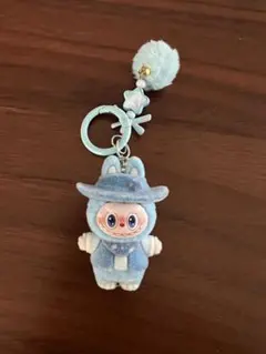 「タイムセール」水色キャラクター型キーホルダー