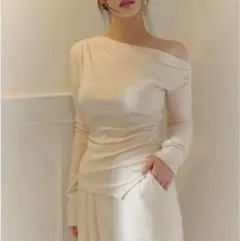 Cygne 長袖トップス アシメカットプルオーバーloan - メルカリ