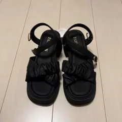 Miniministore 厚底サンダル 太ヒール クロスベルト 夏のサムネイル