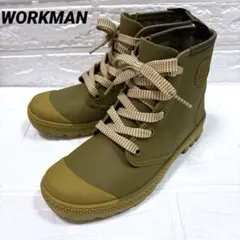 ワークマン 防水 サファリシューズ レインブーツ オリーブ ペイズリー柄 Mのサムネイル