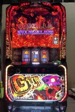 パチスロ実機【スマスロ】ゴジラVSエヴァンゲリオン　G覚醒パネル　ユニット付きのサムネイル