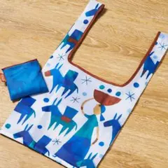 【新品未開封】KALDI エコバッグ 2026 Helpers ブルー×ホワイト