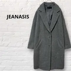 JEANASIS ジーナシス ウールチェスターロングコート グレー アウター