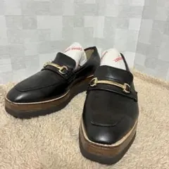 グローバルワーク⭐️global work ローファー　厚底 24㎝　ゴールド金具