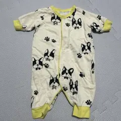 アンパサンド　ブルドッグ柄　ロンパース　60cm