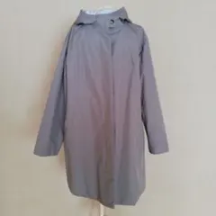 グレー フード付き スプリングコート
