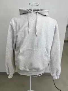 CHAMPION グレー フード付きパーカー M