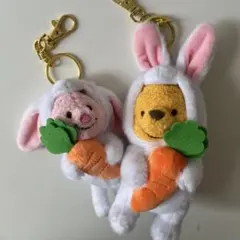 プーさん ピグレット ぬいぐるみ マスコット キーチェーン ディズニー うさぎ