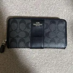 COACH ブラックレザー 長財布