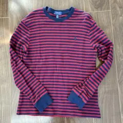 Polo Ralph Lauren 赤黒ストライプ 長袖カットソー