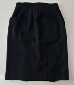 Chris montezクリスモンテス　リボン付きタイトスカート M ブラック