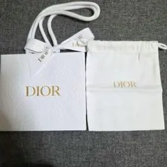 【新品未使用】Dior リボン付きショッパーと巾着