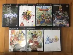 PS2 7個セット ドラゴンクエスト　 グランディア　ファイナルファンタジー