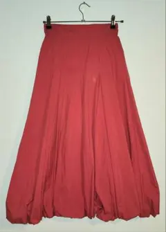 AZUL by moussy ナイロン製ロングスカート赤 Sサイズ