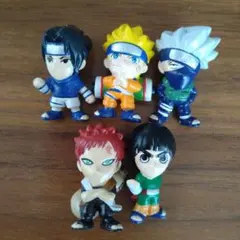 NARUTO ナルト　ツインキーホルダー　5種　フィギュアのみ