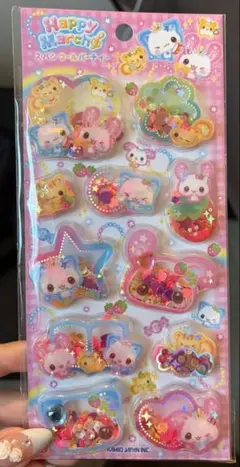 ハッピーマーチ　スパンコールパーティ　シール