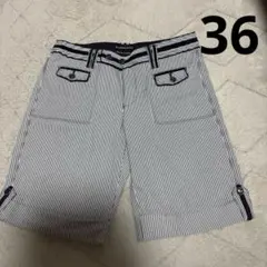 BURBERRY バーバリーブルーレーベル ショートパンツ ストライプ