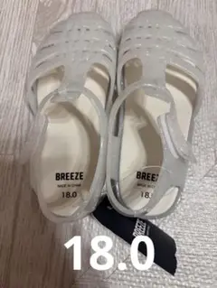 BREEZE グリッターサンダル 18.0