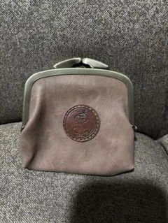 ムーミン　ミイ　リトルミイ　ブラウン レザー がま口 コインケース