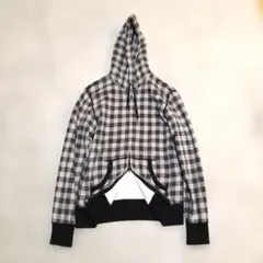 OLD UNIQLO オールドユニクロ パーカー ダブルジップ チェック y2k