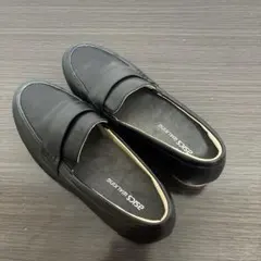 新品 アシックスウォーキング ペダラ 3E 22cm ローファー 黒