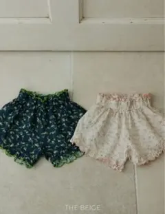 新品未使用♡韓国the beige 花柄ショートパンツ　XLsize