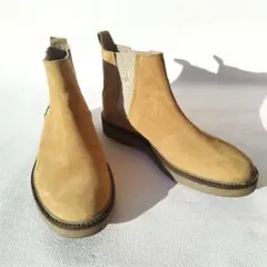 美品✨️27.0cm ZARA チェルシーブーツ スエード サイドゴア ベージュ