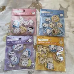 ちいかわ　マシュマロ風シール　ちいかわ　ハチワレ　うさぎ　モモンガ
