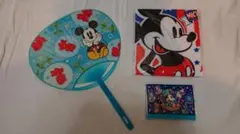 【非売品】ミッキーマウスのタオル・うちわ・ポケットティッシュ