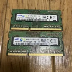 ノートPC用メモリ 8GB 4GB 計12GB 2枚セット - メルカリ