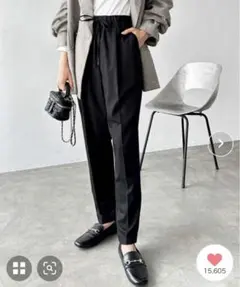 GeeRA ジーラ ドロスト シンプル パンツ スラックス オフィス 綺麗め