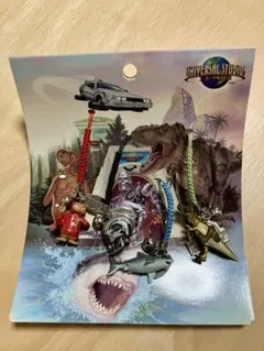 USJストラップ4点セット　E.T、ジョーズ、ターミネーター、ジュラシックパーク