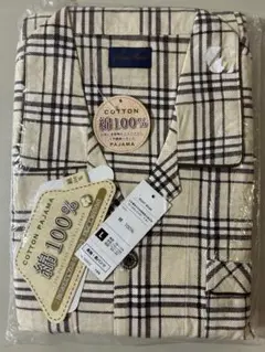 綿100% チェック柄 パジャマ Lサイズ