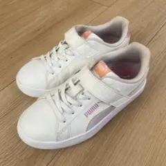 Puma キッズスニーカー ホワイト ベルクロ　19cm 女の子